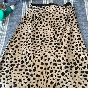 Leopard Print Women's Skirt